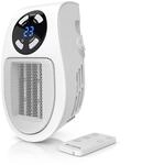 Brandson Steckdosen Heizl&uuml;fter, 500W Mini Heizung mit Temperaturregelung &