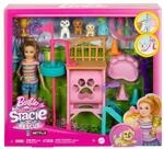 Mattel HRM10 - Barbie - Stacie - H&uuml;ndchenspielplatz-Spielset mit Puppe und...