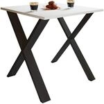 VCM Premium Holz Esstisch H. 76 x B. 80 x T. 50 cm K&uuml;chentisch Speisetisch Tisch