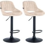 CLP Barhocker 2er Set h&ouml;henverstellbar mit Lehne Milet, Barst&uuml;hle gepolstert