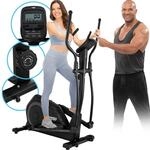 Miweba Sports Crosstrainer MC500, Pulsmessung, Transportrollen