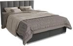 Juskys Boxspringbett Seattle 180x200cm - weicher Malmo-Stoff, komfortable