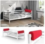 Vitalispa Bettkantenschutz Bettumrandung Kinderbett Kantenschutz rot Babybett