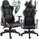tectake&reg; Gamingstuhl, ergonomische Form, mit verstellbarer R&uuml;ckenlehne,