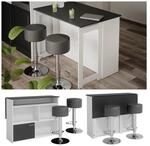 Vicco Bartisch Dominic Wei&szlig; Anthrazit 116 x 37 cm Barhocker Esszimmer K&uuml;che...