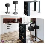 VICCO Bartisch Bar Tresen drei Farben Bartresen Stehtisch Tisch Bistrotisch K&uuml;che