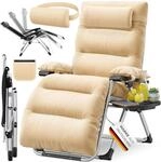 KESSER&reg; Sonnenliege Liegestuhl, klappbare Gartenliege extra breit & Wetterfest,