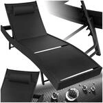 tectake&reg; Rattan Sonnenliege, widerstandsf&auml;hig und UV-best&auml;ndig, 6-fach