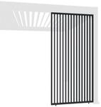 Weide Lamellenwand vertikal anthrazit Aluminium als Pergola Sichtschutz?1.23 Meter