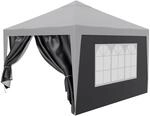 24MOVE&reg; Pavillon Seitenteile 2er Set 2x3m mit Fenster & Reissverschluss,