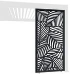 Weide Dekorative Wand F&uuml;r Pergola Aus Aluminium 3 Ma&szlig;e Grau0.93 Meter