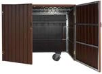 M&uuml;lltonnenverkleidung MCW-J29, M&uuml;lltonnenbox f&uuml;r M&uuml;llcontainer 660-770L, WPC
