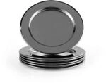 Dekorative Glasuntersetzer 6tlg - schwarz