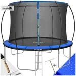 tectake&reg; Trampolin, &Oslash; 366 cm, GS-zertifiziert, Randabdeckung, inklusive