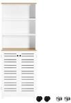 SoBuy Badezimmerschrank mit 1 T&uuml;r Wei&szlig; 60x30x160cm Funktional
