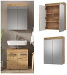 Vicco Spiegelschrank Badspiegel Wandspiegel Luna Spiegel Badezimmer Badschrank