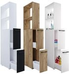 VCM Holz Badezimmerschrank Badm&ouml;bel Nischenschrank Raumteiler mit zwei