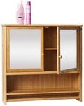 Spiegelschrank MCW-B18, Badspiegelschrank H&auml;ngeschrank, 3 Regalb&ouml;den 2 T&uuml;ren