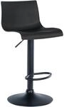 CLP Barhocker Branford I Modern, H&ouml;henverstellbar Mit Lehne I Metallgestell,