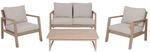 Lounge-Set SAN MATEO, 4-teilig, inkl. Kissen