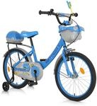 Byox Kinderfahrrad 20 Zoll 2002, St&uuml;tzr&auml;der, Klingel, H&ouml;he einstellbar, K&ouml;rbe