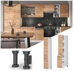 Vicco Apothekerhochschrank K&uuml;chenschrank K&uuml;chenm&ouml;bel Fame-Line Wei&szlig; Eiche modern