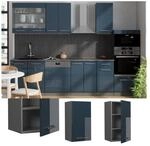 Vicco H&auml;ngeschrank Fame-Line Anthrazit Dunkelblau Hochglanz 40 cm