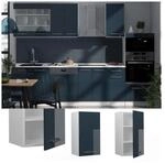 Vicco H&auml;ngeschrank Fame-Line Wei&szlig; Dunkelblau Hochglanz 40 cm