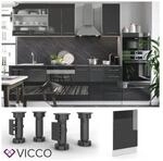 VICCO Geschirrsp&uuml;lerblende 45 cm Anthrazit K&uuml;chenzeile Unterschrank Fame