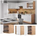 Vicco Eckh&auml;ngeschrank K&uuml;chenschrank K&uuml;chenm&ouml;bel Fame-Line Eiche Wei&szlig; modern 57