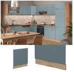 Vicco Geschirrsp&uuml;lerblende K&uuml;chenm&ouml;bel R-Line Solid Eiche Blau Grau 60 cm modern