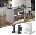 Regalinselunterschrank K&uuml;chenschrank K&uuml;chenm&ouml;bel Fame-Line Wei&szlig; 60 cm modern