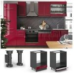 VICCO Herdumbauschrank 60 cm Bordeaux Hochglanz K&uuml;chenschrank H&auml;ngeschrank