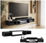 Vicco CD-Regal Nordic Schwarz Beton 140 x 20 cm offenes Regal