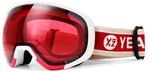 YEAZ Ski- und Snowboard-Brille rot/matt wei&szlig; BLACK RUN