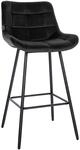 CLP Barhocker Weston I Gepolsterter Sitz Mit Steppmuster I Metallgestell Mit