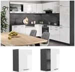 Vicco H&auml;ngeschrank K&uuml;chenschrank K&uuml;chenzeile R-Line 45 cm Anthrazit Wei&szlig; T&uuml;r