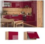 Vicco H&auml;ngeschrank K&uuml;chenschrank K&uuml;chenzeile R-Line 60 cm flach Goldkraft Bordeaux