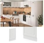 VICCO Geschirrsp&uuml;lerfront 45 cm Wei&szlig; K&uuml;chenschrank Blende K&uuml;chenzeile R-Line