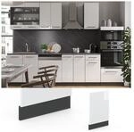 VICCO Geschirrsp&uuml;lerfront 45 cm Wei&szlig; Hochglanz K&uuml;chenschrank Blende K&uuml;chenzeile