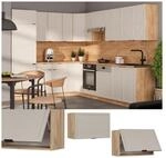 Vicco H&auml;ngeschrank Fame-Line Eiche Grau-Beige gerahmt 60 cm flach
