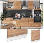 Vicco Geschirrsp&uuml;lerblende K&uuml;chenschrank K&uuml;chenm&ouml;bel Fame-Line Wei&szlig; Eiche modern