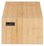 SoBuy Bildschirmerh&ouml;hung mit 2 Schubladen Holzfarbe 47x18x11cm Rustikal