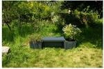 KHW Gartenbank mit Pflanzk&auml;sten Berlin, anthrazit