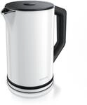 Arendo Wasserkocher 1,5 l 2200 W, Edelstahl, Doppelwand, Temperaturwahl 40 - 100&deg;C