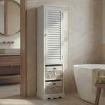 Badezimmerkommode MCW-H20, Badezimmer Schrank Badschrank Badregal, 120x27x29cm