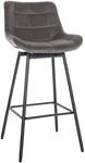 CLP Barhocker mit Lehne Weston, Barstuhl drehbar 180&deg; Schwenkfunktion, Sitz