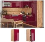 Vicco H&auml;ngeschrank K&uuml;chenschrank K&uuml;chenzeile R-Line 30 cm Goldkraft Bordeaux