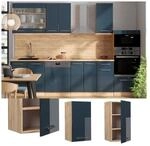 Vicco H&auml;ngeschrank Fame-Line Eiche Dunkelblau Hochglanz 40 cm