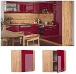Vicco Eckh&auml;ngeschrank K&uuml;chenschrank K&uuml;chenzeile R-Line 57 cm Goldkraft Bordeaux